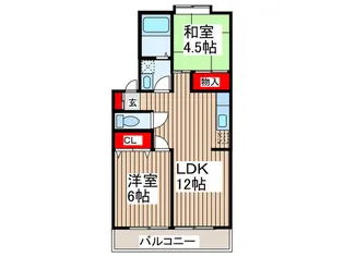サンライトハイツ I【1階】の間取り