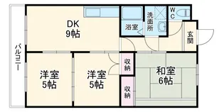 エステート雅A【2階】の間取り