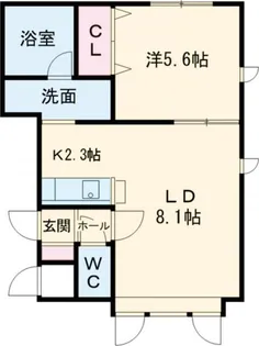 ル・ミュゼ川端【1階】の間取り