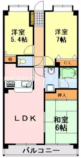 千葉県千葉市中央区宮崎2【マンション】の間取り