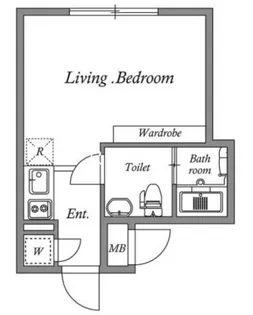 ALERO後楽園【2階】の間取り