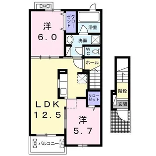 フレイム ヴィラ【2階】の間取り