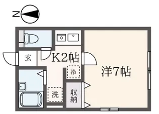 タウンコート【2階】の間取り