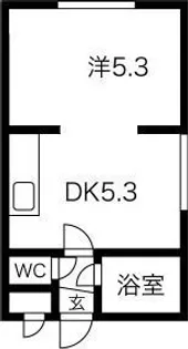 メゾン・ド・ボワール菊水【2階】の間取り