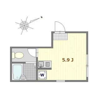 東京都荒川区西尾久3【アパート】の間取り