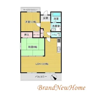 ガランテアベニダ【7階】の間取り