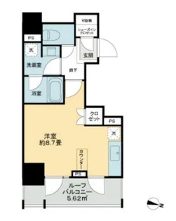 ライオンズ千代田岩本町ミレス-KDA【2階】の間取り
