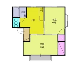 ベルヒルズB【2階】の間取り