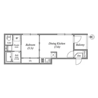 Warhol 京都【1階】の間取り