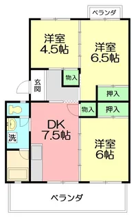 タプラ旭町【2階】の間取り