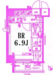 クレイシア横浜NORTH【4階】の間取り