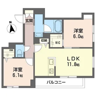 カナル グランデ【2階】の間取り
