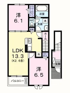 エールドゥ【2階】の間取り