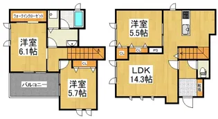リンジュ ドゥ プリム【1階】の間取り