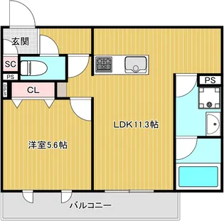 ヴェルデ【2階】の間取り