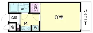 日神パレス千川【1階】の間取り