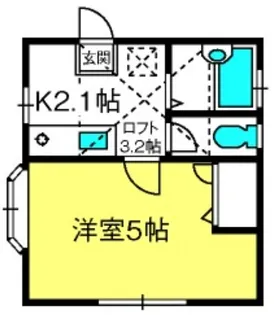 サニーフラットPART3【2階】の間取り