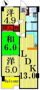 グランドハイム【5階】の間取り