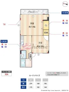 東京都新宿区四谷4【マンション】の間取り
