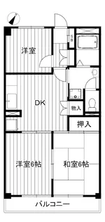RAYHAUS平和台【1階】の間取り