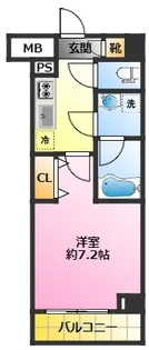 1Kの間取り画像