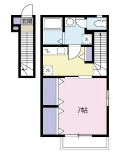 東京都大田区蒲田1【アパート】の間取り