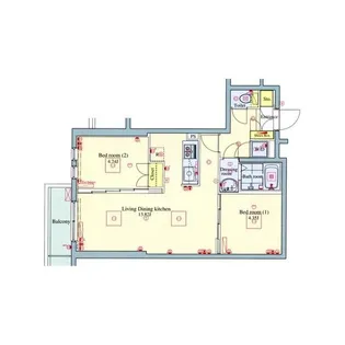 パレ・ホームズ大森山王【4階】の間取り