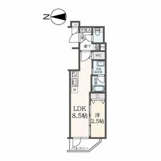 東京都新宿区新宿7【マンション】の間取り