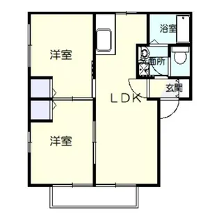 メゾンES B(下触町)【2階】の間取り