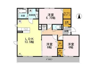 グランリーオII【2階】の間取り