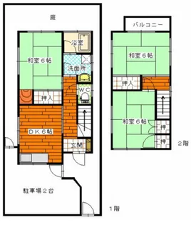 広島県広島市佐伯区八幡東1【一戸建】の間取り