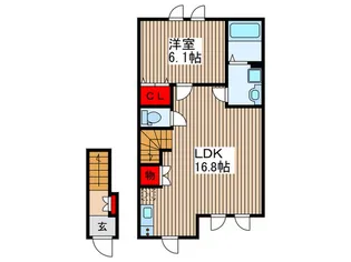 アーバンパーク大和田【2階】の間取り