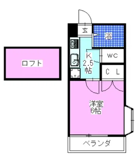 アミー一番館【2階】の間取り