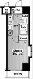 グランド・ガーラ芝公園【14階】の間取り