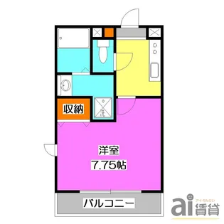 東京都東村山市秋津町1【アパート】の間取り