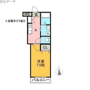 グリーンシティHT【3階】の間取り
