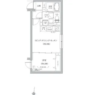 ベルシードステアー品川荏原【2階】の間取り