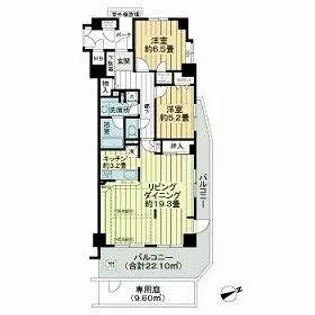 シエルグランデふなばし海神【1階】の間取り