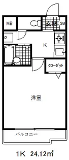 ラナップスクエア三宮プライム【2階】の間取り