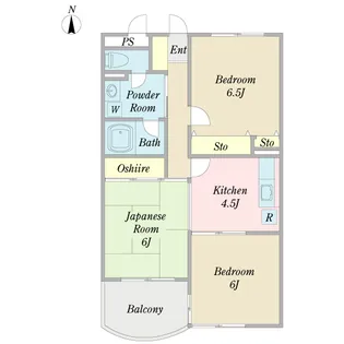 夏見ヶ丘ガーデンパレス【5階】の間取り