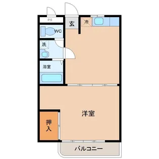 ハイコーポ拓清【1階】の間取り