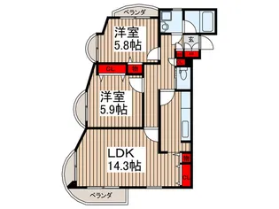 レジデンス竹の塚の間取り