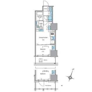 東京都目黒区青葉台4【マンション】の間取り