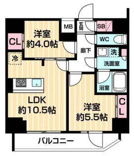 ARCOBALENO MINAMISENJU【15階】の間取り