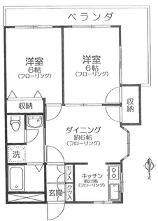 サンハウス桜台【2階】の間取り