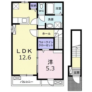 プラシード・ヴィラM B【2階】の間取り