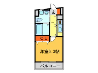 Celeb布施東【8階】の間取り