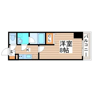 トゥールタ二日町【2階】の間取り