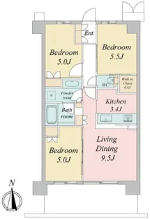 東京都武蔵野市境2【マンション】の間取り