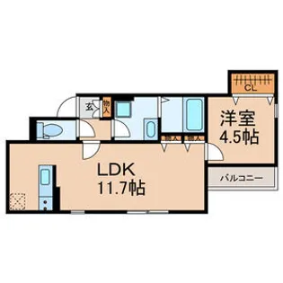 仮称)中央区宮崎町計画【2階】の間取り